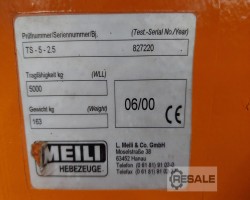 Maschine: MEILI 5T. x 2,57 m Krantraverse