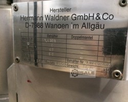Maschine: WALDNER 50 Liter Edelstahlbehälter