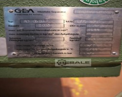 Maschine: WESTFALIA AD0509 Dekanter