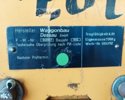 Maschine: WAGGONBAU DESSAU 4 T x 2,1 m Krantraverse