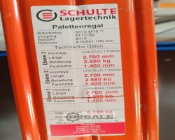 Maschine: SCHULTE LAGERTECHNIK S610-M18 + LNS-Duo 110x50x2700 Palettenregale