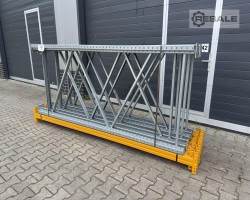 Maschine: META (THYSSEN) MULTIPAL S Länge: 11,40lfm./ 2500x1100mm Palettenregale
