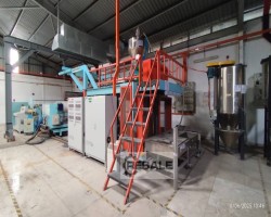 Maschine: CHANGZHOU DALI PLASTICS M DL-2400 THREE LAYER CASTING MA F5B EINZEL-EXTRUDER-GUSSMASCHINE
