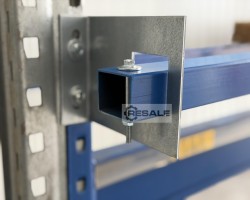 Maschine: PROFILABM.: 50X40X2,00MM für Feldbreite: 2.700 mm Durchschubsicherung für Palettenregale Lagerregal