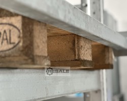 Maschine: PROFILABM.: 50X50X2,00MM für Feldbreite: 2.700 mm Durchschubsicherung für Palettenregale Lagerregal
