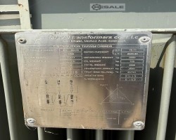 Maschine: FEDERAL TRANSFORMERS CO 1500 kVA 11kV / 415V ONAN Öl-immersierter Verteilungstransformator