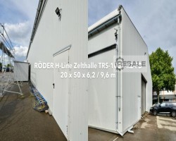 Maschine: RÖDER H-Line Leichtbauhalle 20x50x6.2/9.6m Zelthalle