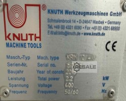 Maschine: KNUTH KRM 12/4,0 Dreiwalzen-Blechbiegemaschinen