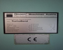 Maschine: TRUMPF TrumBend CNC Abkantpressen