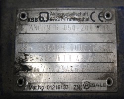 Maschine: KSB Etanorm G050-200 Pumpe Kreiselpumpe