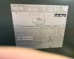 Maschine: CHIRON FZ 08 S CNC Fräsmaschinen