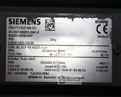 Maschine: SIEMENS FDU1711-2401486 001 Getriebemotor