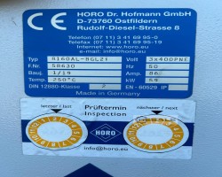 Maschine: HORO 8160AL-BGL2i Thermokabine