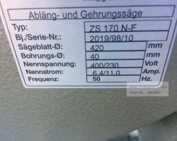 Maschine: GRAULE Typ ZS 200NF Abläng- und Gehrungskreissäge