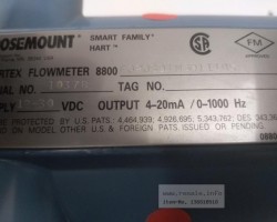 Maschine: ROSEMOUNT Vortex 8800, F020SD1N3D1I1M5 Durchflussmessgerät Vortex 8800