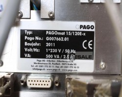 Maschine: PAGO 15/120E-x Etikettiermaschinen