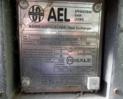 Maschine: AEL GMBH LEISNIG W202 Doppelrohr Wärmetauscher für z.B. Biogasanlagen