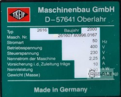 Maschine: TREIF Pegasus 2616 Brotschneidemaschinen