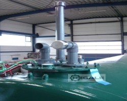 Maschine:  50m³ Lagerbehälter Flüssigdüngerlager Stahltank zylindrisch liegend