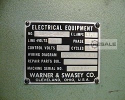 Maschine: WARNER + SWASEY 0 - AC Stangenautomaten