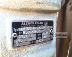 Maschine: ALLWEILER EMTEC, A20R38D8-6 Pumpen