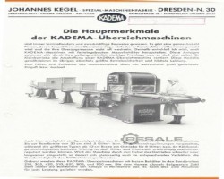 Maschine: KADEMA Juwel 305 Schokoladenüberziehungsanlagen