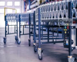 Maschine: REGALUX EPR760-8000 Scherenrollenbahn Länge 8000mm Rollenbreite 760mm