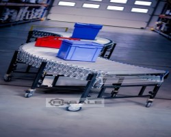 Maschine: REGALUX EPR760-4000 Scherenrollenbahn Länge 4000mm Rollenbreite 760mm