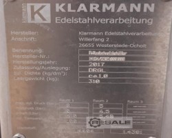 Maschine: KLARMANN  Fettaufschmelzbehälter
