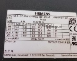 Maschine: SIEMENS 1PH8103-1MG02-0BG1-ZNO.YF, Spindelantrieb, Simotics,