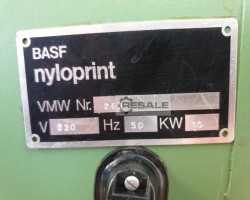 Maschine: BASF SERIAL 263 Nyloprint trockner