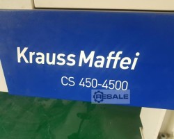 Maschine: KRAUSS MAFFEI 450-4500 CS PET 450Ton PET Maschinen