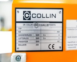 Maschine: COLLIN P200P Pelletierpressen