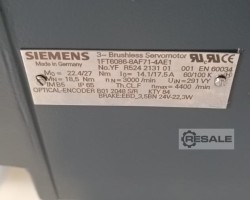 Maschine: SIEMENS 1FT6086-8AF71-4AH1, Simotics s synchron servomotor + bremse,