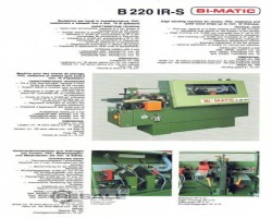 Maschine: BIMATIC B 220 IR-S Kantenanleimmaschinen
