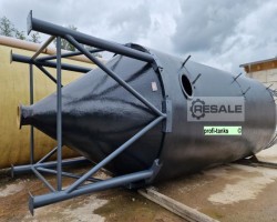 Maschine: VANCK Polyestersilo P393 Salzsilo 45.000 L GFK mit Unterfahrgestell