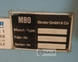 Maschine: MBO K 67/6 KL Falzmaschinen