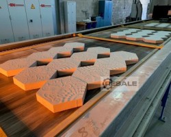 Maschine: BM SPUR Beschichtungsanlage für Betonplatten und Pflaster