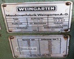 Maschine: WEINGARTEN E 40 Einständer-Exzenterpressen