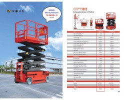 Maschine: CFMG CFPT0608DC 7.6m Scherenarbeitsbühne MESSESONDERPREIS BAUMA