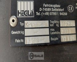 Maschine: HEGLA KPL 32 M-BL Schwerlastregale