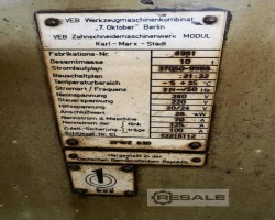 Maschine: MODUL ZFWZ 630 Zahnradabwälzfräsmaschinen