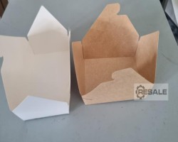 Maschine:  Hamburger Lunch Box Becherverpackungsmaschine Verpackung Klebemaschine