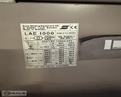 Maschine: ESAB LAE 1000 + LAE 1000 ES Schweissanlagen