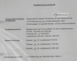 Maschine: MAN 200kN Testing machine Biegemaschinen