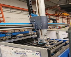 Maschine: TIMAC + LARA Coil-fed cutting-feeding line Kreisscheren