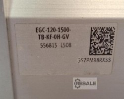 Maschine: FESTO EGC-120-1500-TB-KF-0H-GV, 5568 Linearantrieb, Zahnriemenachse, Hub1500,
