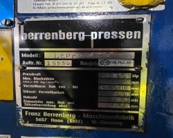 Maschine: BERRENBERG LEPr 2 Exzenterstanzen