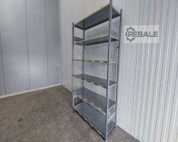 Maschine: SSI SCHäFER R 3000 Regallänge: 1,66 lfm./Kistenre Fachbodenregale