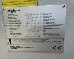 Maschine: RöDERS TEC RXU 1200 Hochgeschwindigkeits-Bearbeitungszentren (HSC)